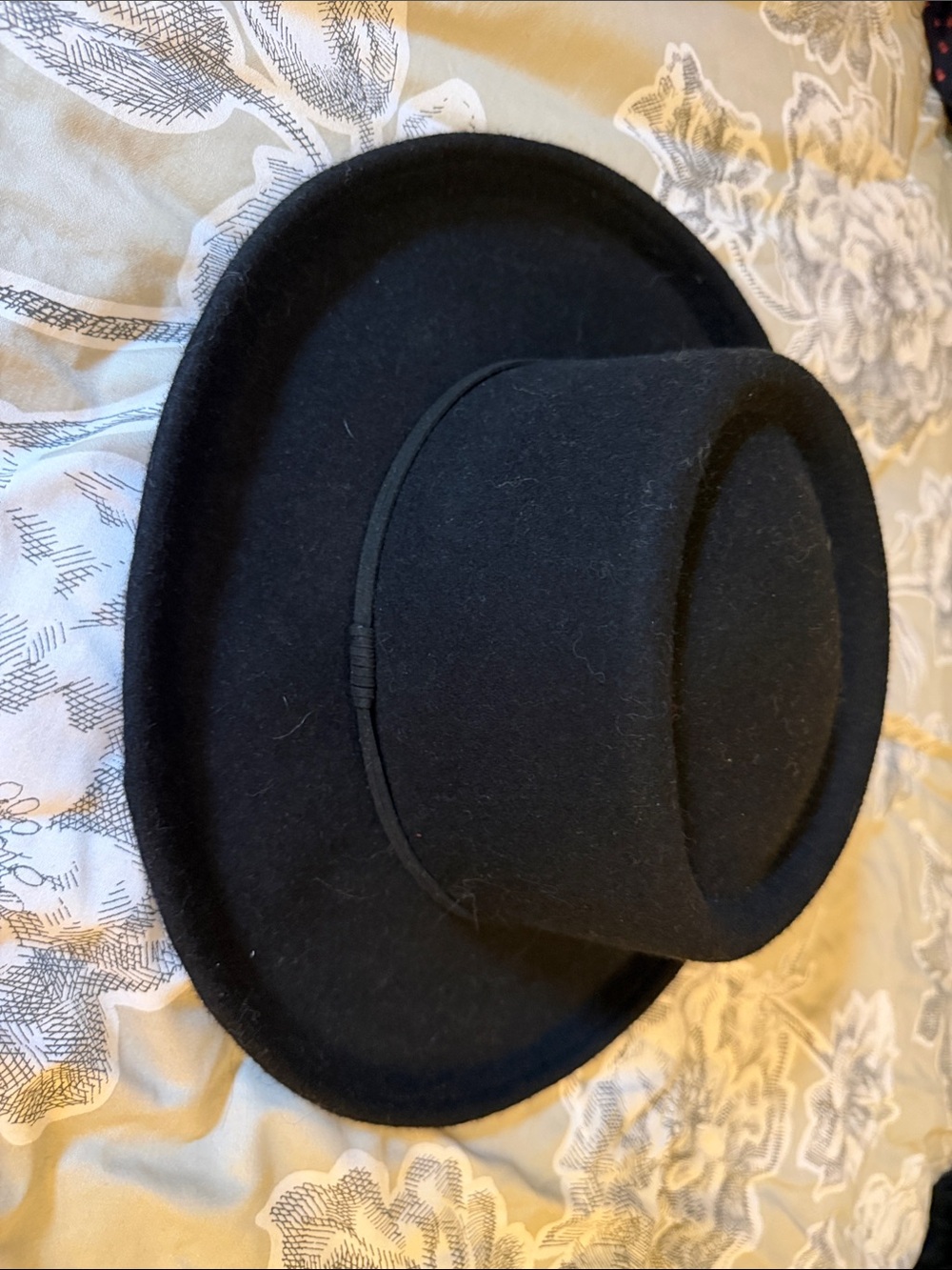 Universal Thread Black Wool Rancher Hat with Thin Band